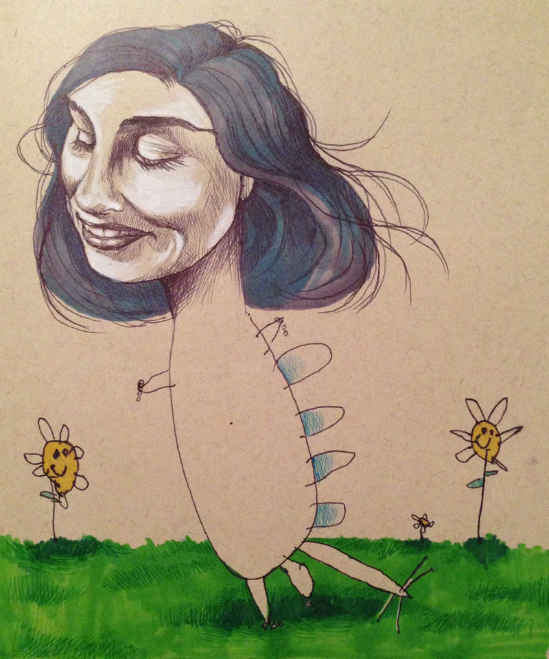 Illustration for article titled Artist collaborates with her four-year-old daughter, and magic results